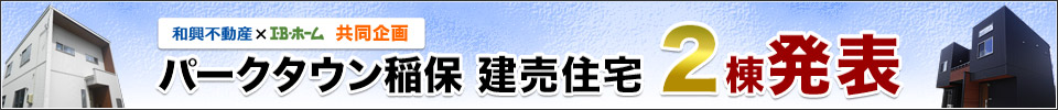 和興不動産×IBホーム共同企画　パークタウン稲保建売住宅２棟発表